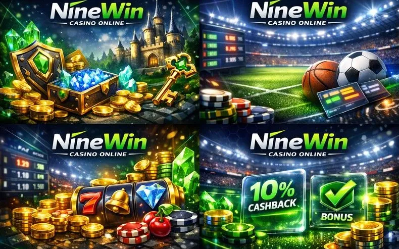 NineWin Casino login page banner